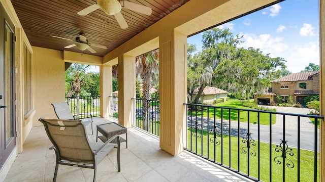 84 Villa Sovana Ct, Saint Johns, FL 32259 - balcony with a ceiling fan