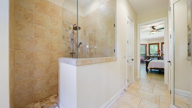 84 Villa Sovana Ct, Saint Johns, FL 32259 - corridor featuring baseboards and stone tile flooring