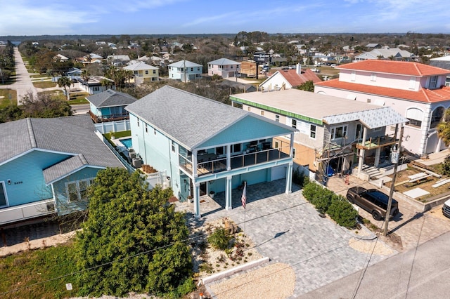 bird's eye view featuring a residential view