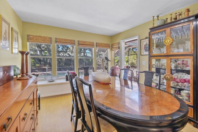 dining room featuring wood finished floors