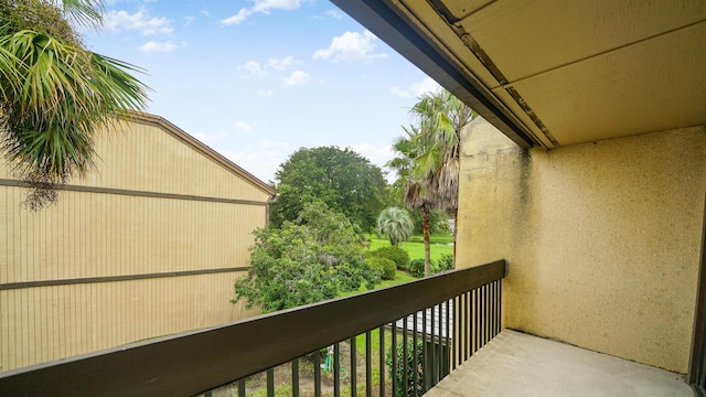 view of balcony