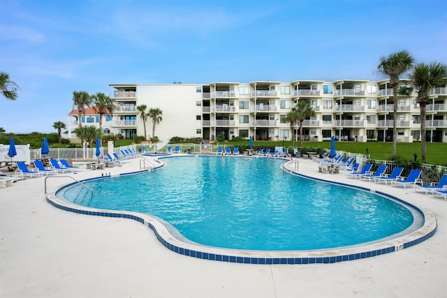 view of pool with a patio