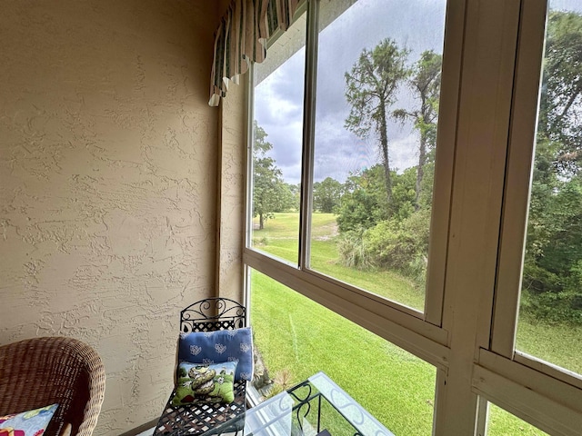 view of sunroom / solarium