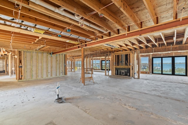 basement with a wealth of natural light