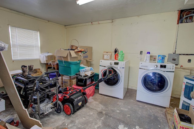 laundry room featuring independent washer and dryer