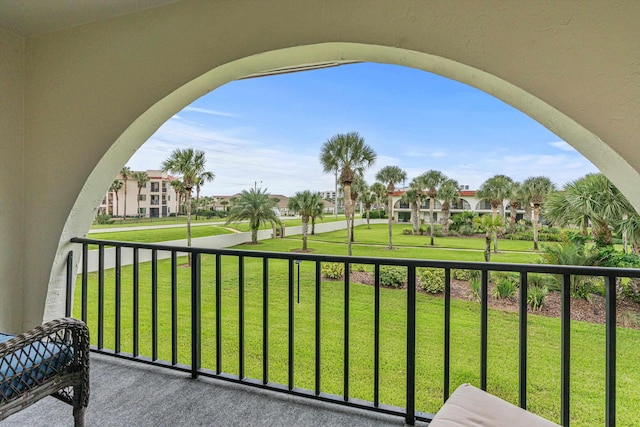 view of balcony