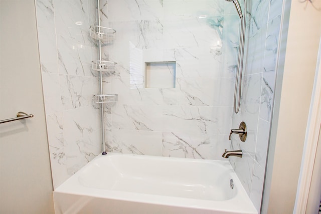 full bath with washtub / shower combination