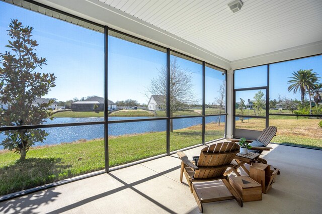 87 Amarante Ln, Saint Augustine, FL 32095 - sunroom with a water view