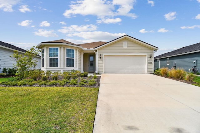 82 Lone Cypress Way, Saint Augustine, FL 32092 - ranch-style house featuring a garage, driveway, and a front yard