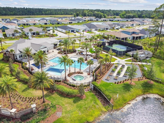 82 Lone Cypress Way, Saint Augustine, FL 32092 - aerial view of residential area with a pool area
