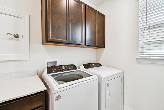 82 Lone Cypress Way, Saint Augustine, FL 32092 - washroom with cabinet space and separate washer and dryer