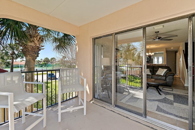 view of balcony