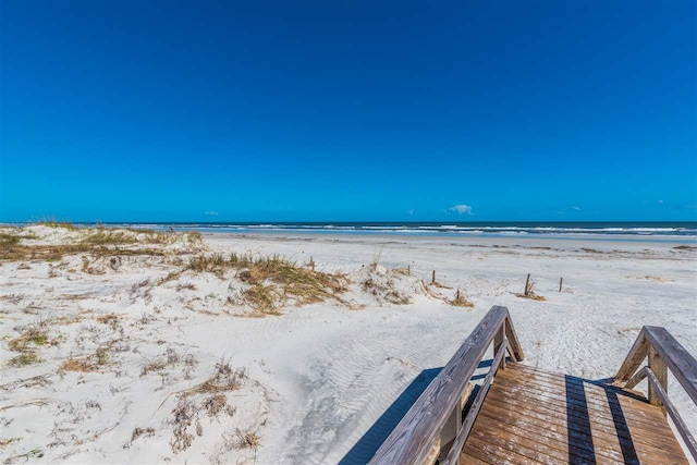 property view of water with a view of the beach