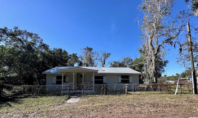 view of front of home