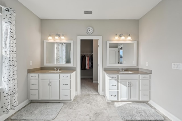 bathroom featuring vanity