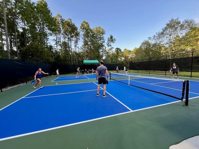 view of sport court