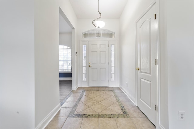 entrance foyer with baseboards