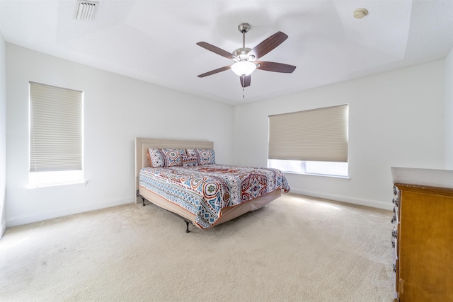 145 Whisper Ridge Dr, Saint Augustine, FL 32092 - carpeted bedroom with baseboards and a ceiling fan