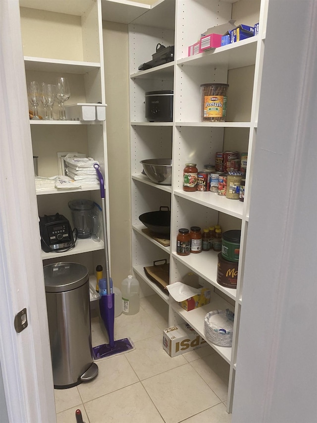 view of pantry