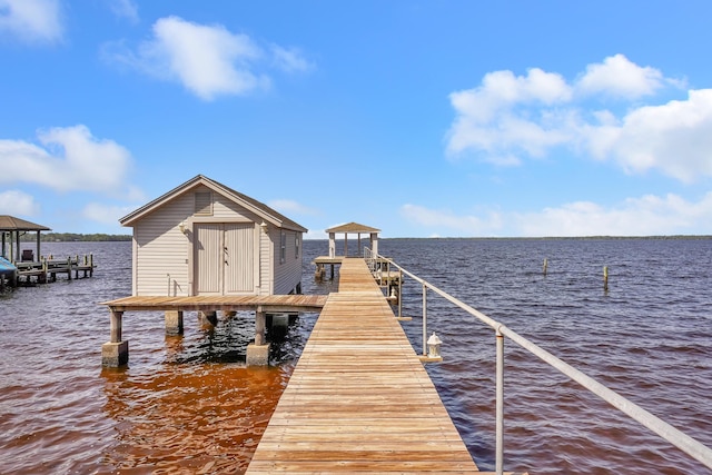 6433 Jack Wright Island Rd, Saint Augustine, FL 32092 - dock area featuring a water view