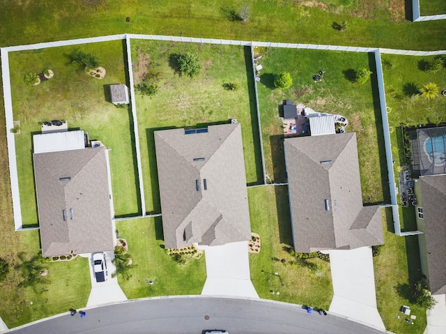 aerial perspective of suburban area