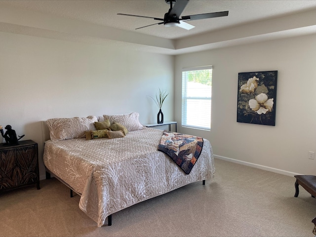 69 Hickory Ridge Rd, Saint Augustine, FL 32084 - carpeted bedroom featuring baseboards and ceiling fan