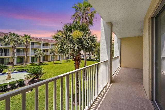 155 Marine St Unit 202, Saint Augustine, FL 32084 - view of balcony at dusk