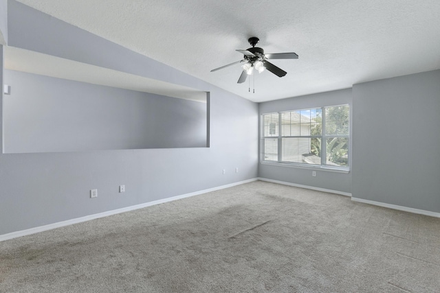 21211 Harbour Vista Cir, Saint Augustine, FL 32080 - carpeted spare room featuring a textured ceiling and ceiling fan