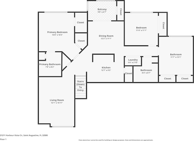 21211 Harbour Vista Cir, Saint Augustine, FL 32080 - view of property floor plan
