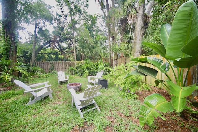 5 Nesbit Ave, Saint Augustine, FL 32084 - view of yard featuring a fire pit