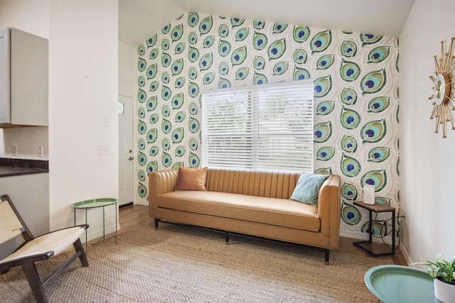5 Nesbit Ave, Saint Augustine, FL 32084 - sitting room with vaulted ceiling and carpet