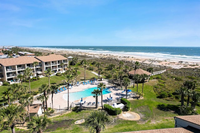 850 A1A Beach Blvd Unit 92, Saint Augustine, FL 32080 - drone / aerial view of extended coastline and a pool