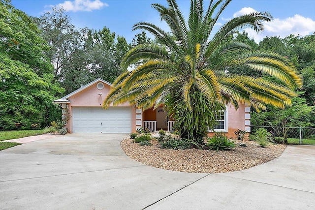 view of front of home featuring a garage