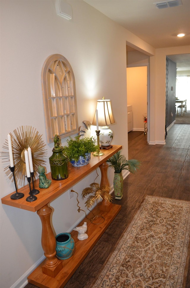 35 Putter Dr, Palm Coast, FL 32164 - hallway with wood finished floors and baseboards