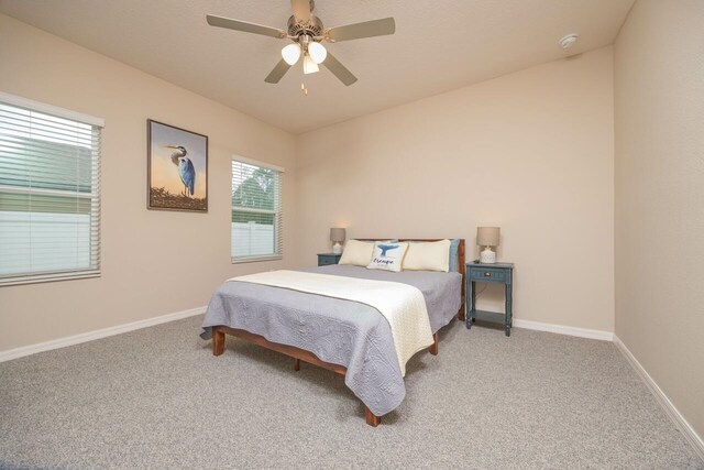 101 Sailors Landing Ct, Saint Augustine, FL 32084 - carpeted bedroom with baseboards and ceiling fan