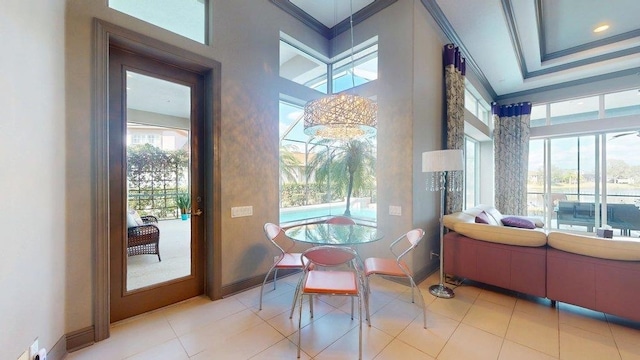 sunroom / solarium with a wealth of natural light