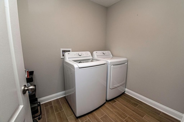 laundry area with washer and dryer