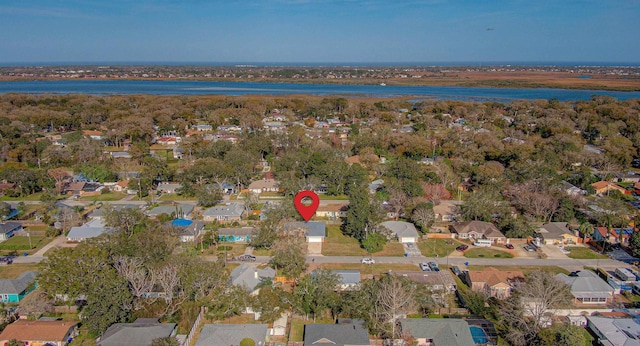 bird's eye view with a residential view