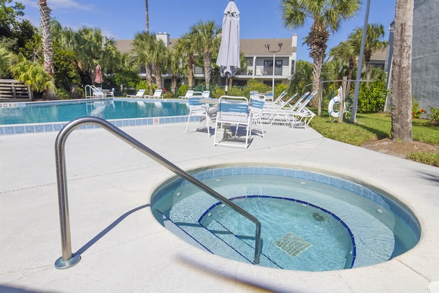 890 A1A Beach Blvd Unit 74, Saint Augustine Beach, FL 32080 - community pool with a patio and a hot tub