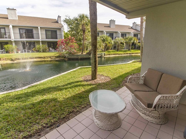 890 A1A Beach Blvd Unit 74, Saint Augustine Beach, FL 32080 - view of patio / terrace featuring a water view and outdoor lounge area