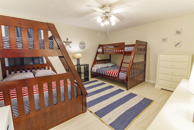 890 A1A Beach Blvd Unit 74, Saint Augustine Beach, FL 32080 - bedroom with wood finished floors and a ceiling fan