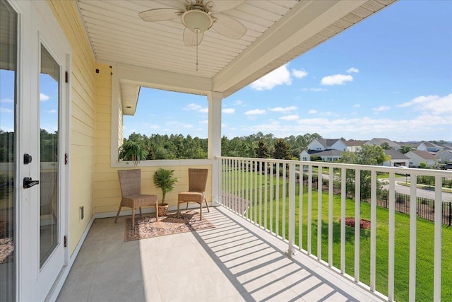 295 Ferndale Way, Saint Augustine, FL 32092 - balcony featuring a ceiling fan