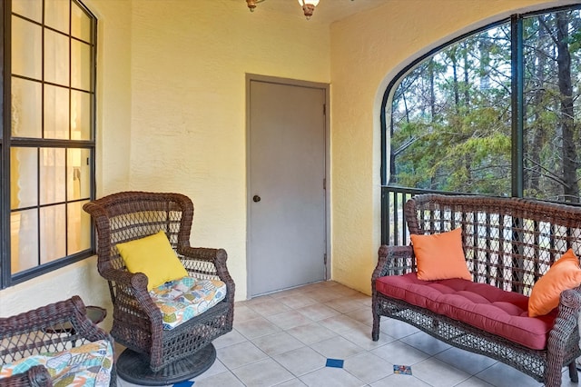 view of sunroom / solarium