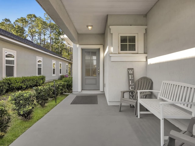 55 Concave Ln, Saint Augustine, FL 32095 - property entrance with stucco siding