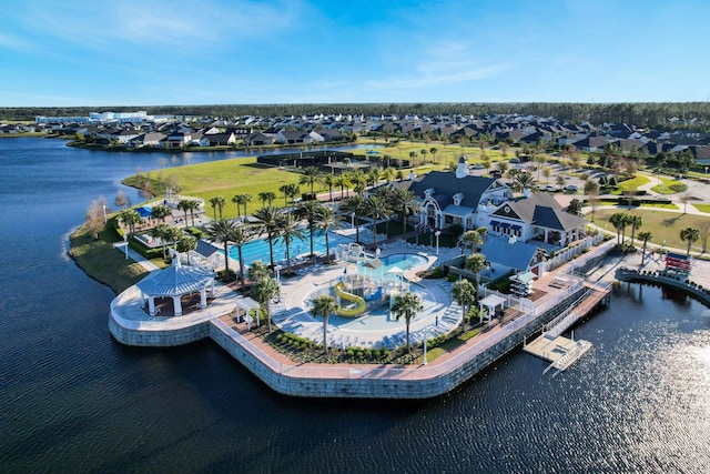 55 Concave Ln, Saint Augustine, FL 32095 - aerial view of residential area with a large body of water