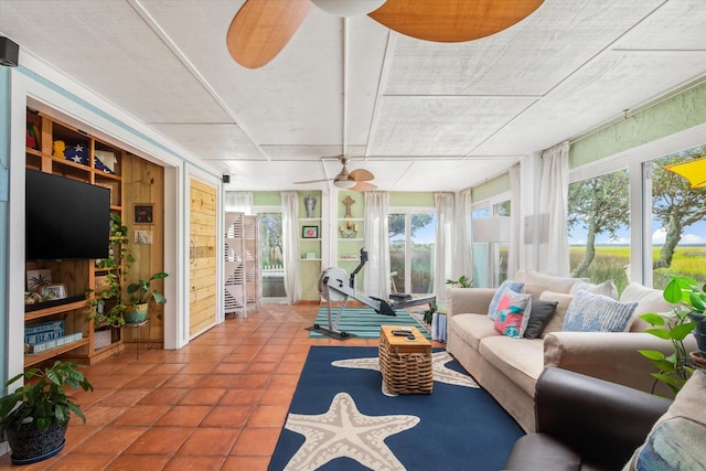 sunroom / solarium with a wealth of natural light