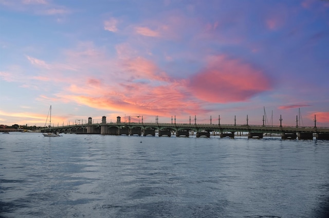 water view with a notable bridge