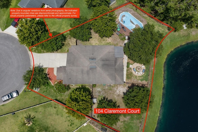 104 Claremont Ct, Elkton, FL 32033 - aerial view of property and surrounding area featuring property boundaries highlighted