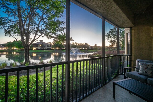 175 Laterra Links Cir Unit 101, Saint Augustine, FL 32092 - sunroom with a water view