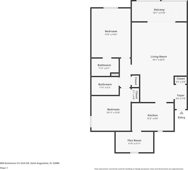 600 Domenico Cir Unit G9, Saint Augustine, FL 32086 - view of home floor plan